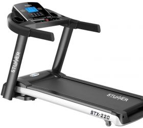 Stunner Fitness STX-220 2.0 HP 4.0 HP Peak Motorised| MP3 Music | Training Programs for Cardio Workout Treadmill image
